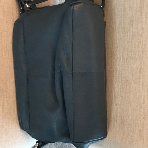 Blue Leather Crossbody - Picture 6 of 7